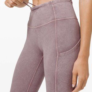 Lululemon Fast and free tight  25" ice dye violet verbena